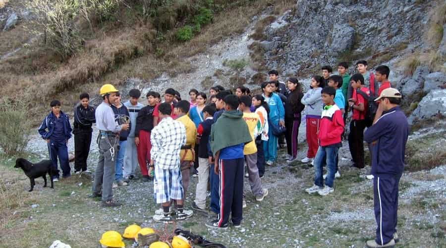 Rock Climbing and Rappelling