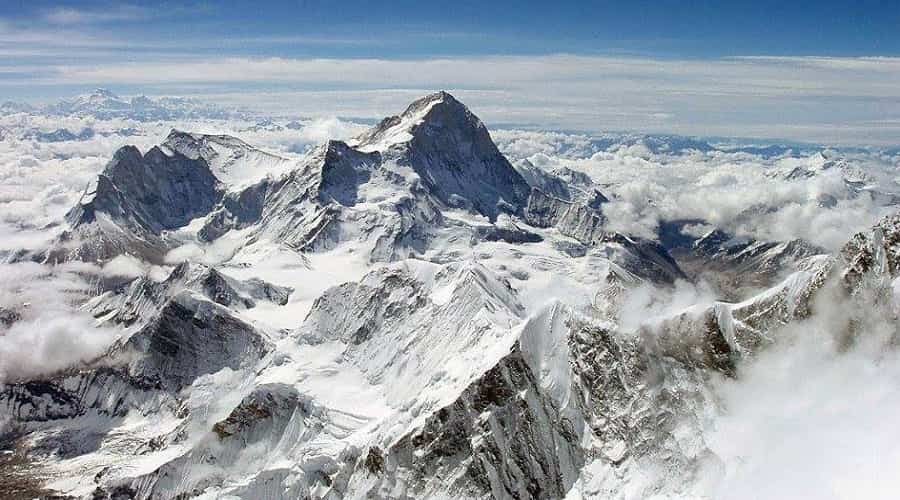 View to Mount Makalu from Everest summit