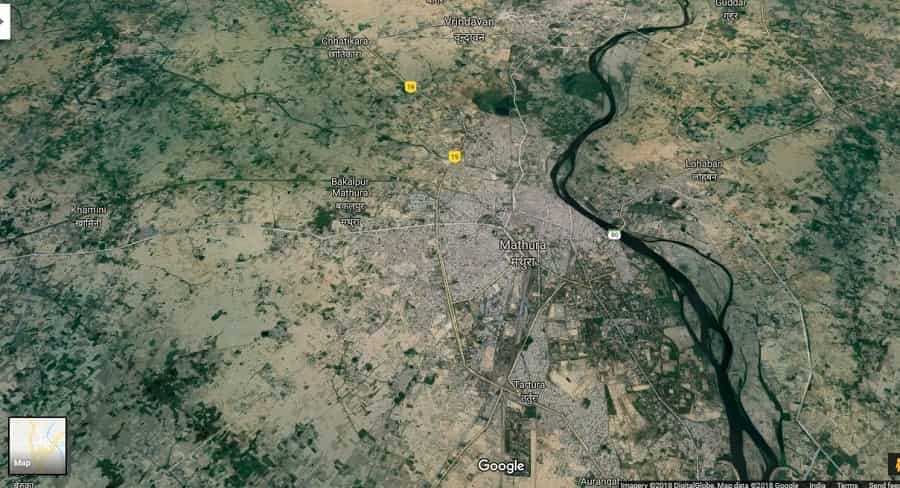 Mathura Geographical Location