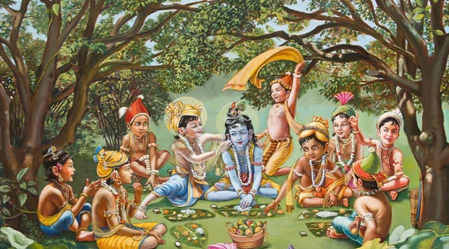 Krishna as a child