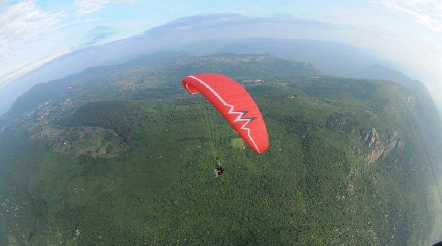 Arial view of Yelagiri Hills