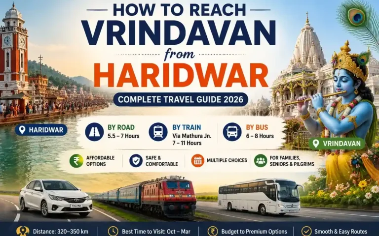 How to Reach Vrindavan from Haridwar