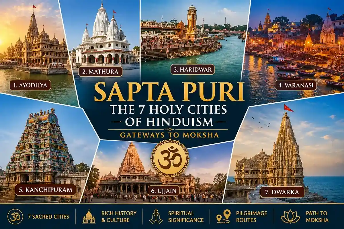 Sapta Puri - The 7 Holy Cities of Hinduism Explained