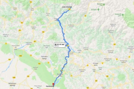 Yamunotri Route Map