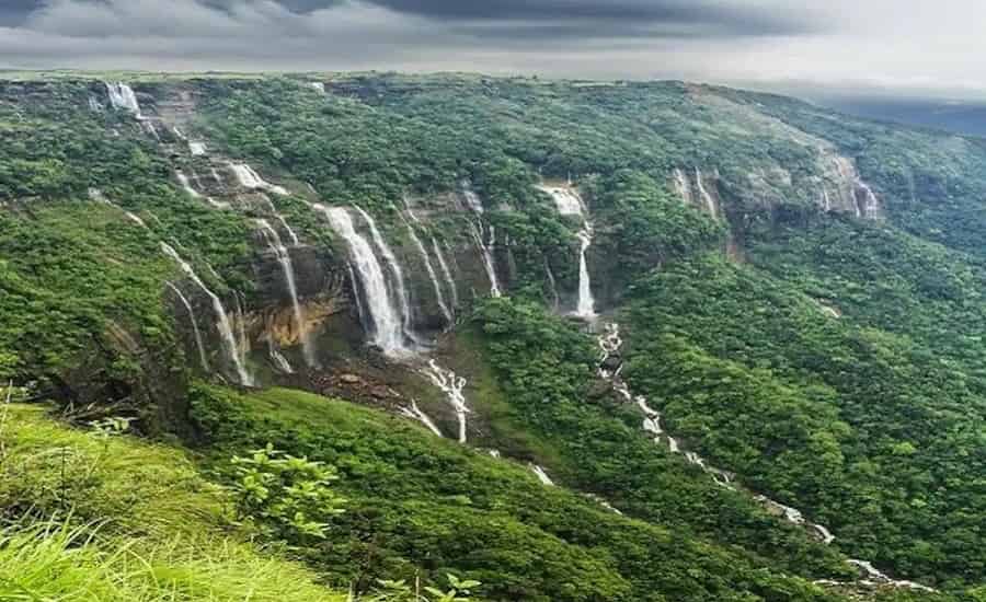 Seven Sisters Waterfall, Cherrapunjee (Nohsngithiang)