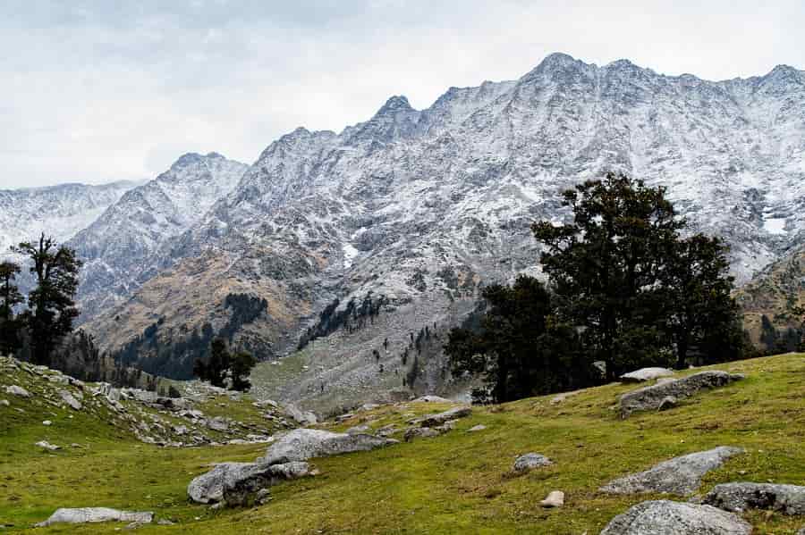 Indrahar pass, after the overnight snowfall