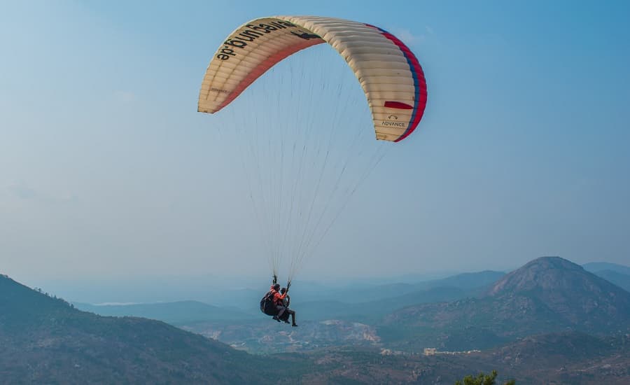 Paragliding in Nandi Hills