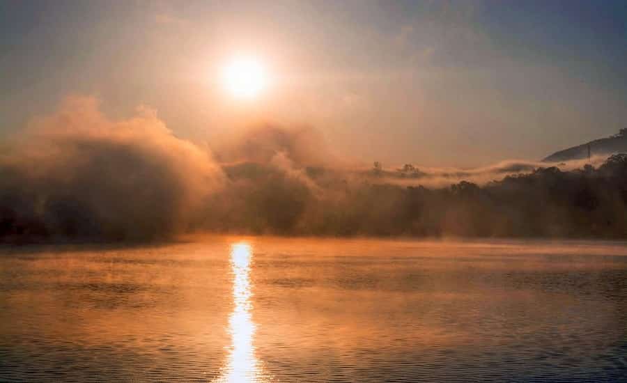 Sunrise at Umiam Lake