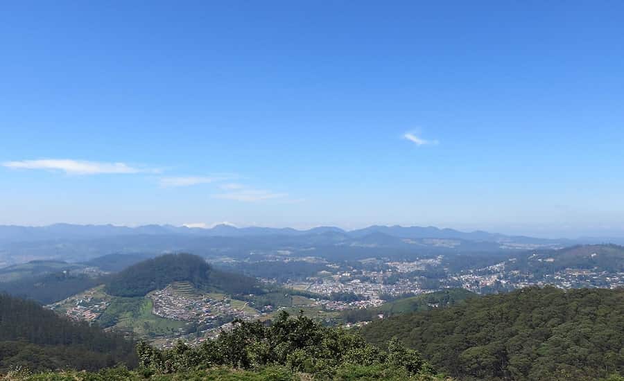 View from Doddabetta Peak