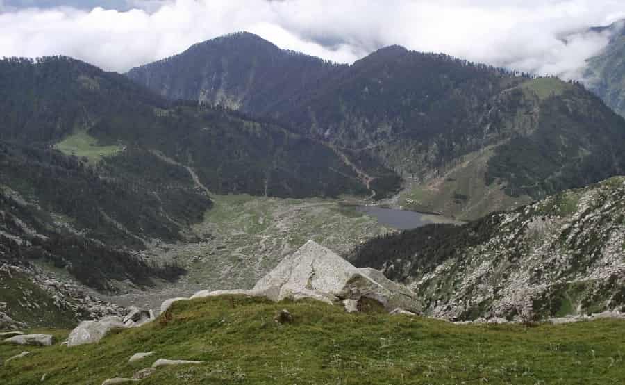 view of Dharmsala from top range