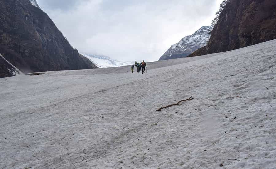 Towards Zero Point- Pindari Glacier trek