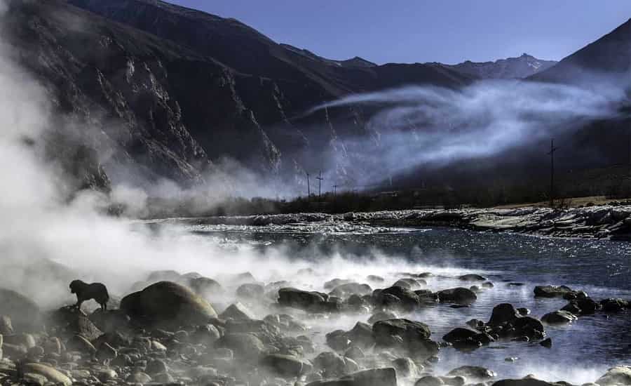 Chumathang Hot Springs