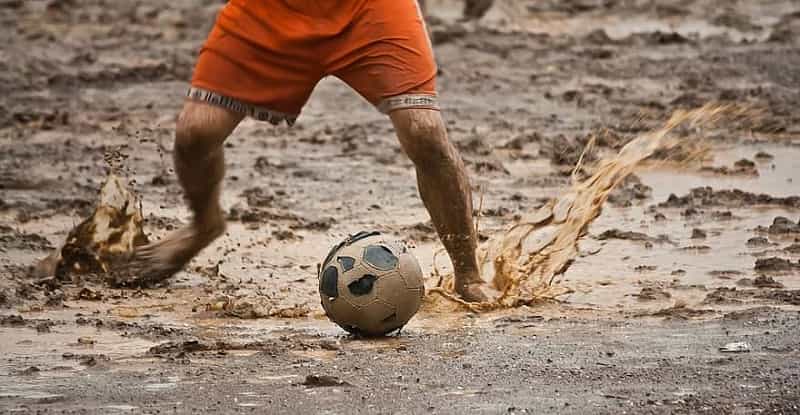 Play wet football