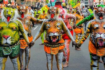 Onam Pulikali Tiger Play