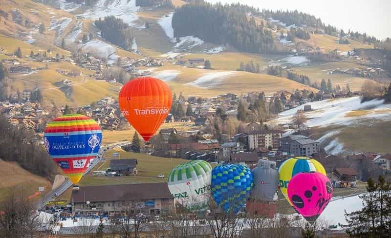 Universal Hot-Air Balloon Festival in Chateau-d’Oex