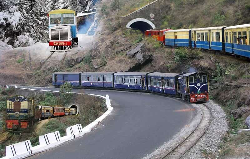 Travelling in Toy Train, Shimla