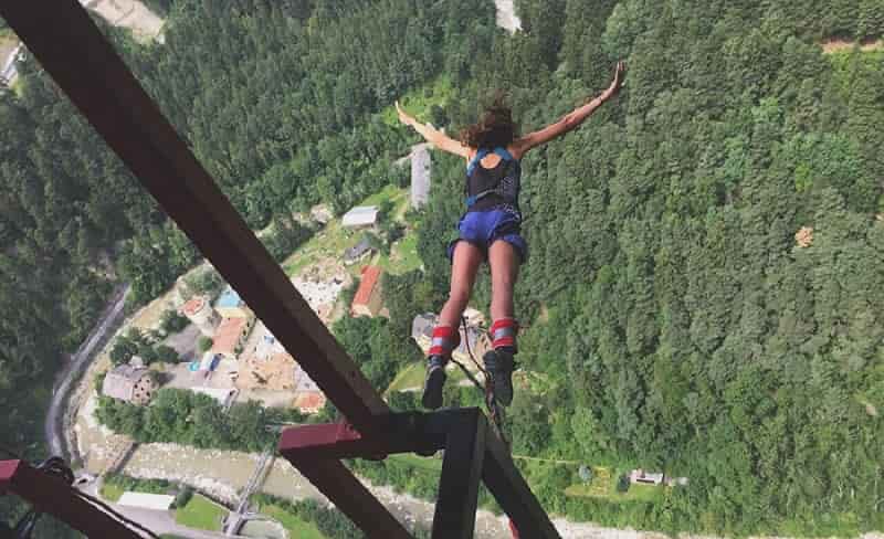 Bungee Jumping at Europa Bridge, Austria