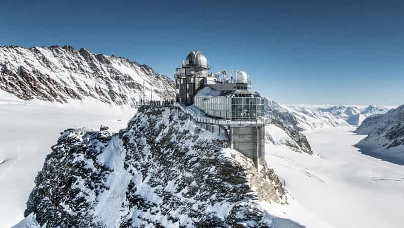 Sphinx Observation Deck and Aletsch Glacier