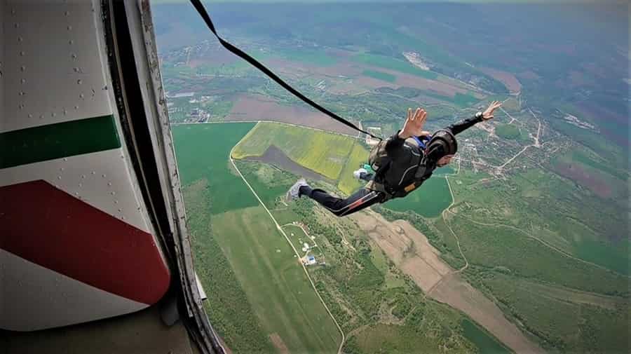 Skydiving in Aamby Valley, Maharashtra