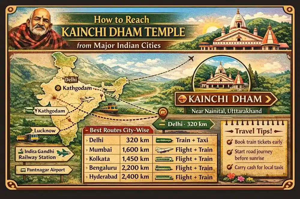 How to Reach Kainchi Dham Temple